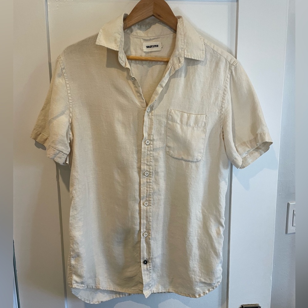 Taylor Stitch - The Short Sleeve California in Natural Hemp - Medium